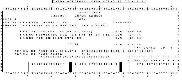 Cupn Adicional para Agencias de Viajes